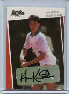 2006 ACE AUTHENTIC LEGENDS OF THE GAME AARON KRICKSTEIN AUTOGRAPH # 009/400