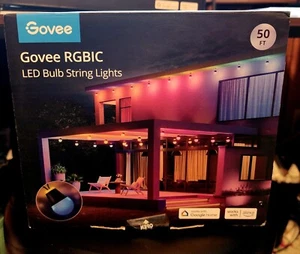 Govee RGBIC LED Buld String Lights 50ft - Picture 1 of 3
