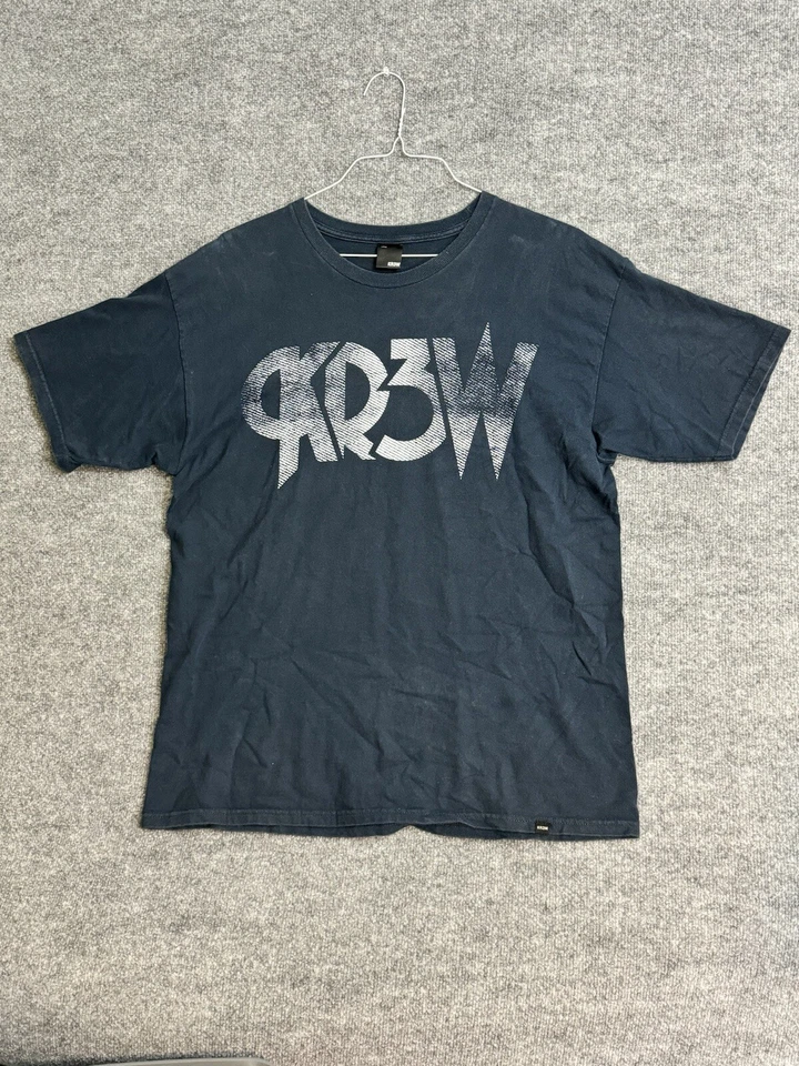 Camisa De Colección Krew Ke3w Patín Grande Para Hombres Y2K Streetwear Negra Patineta Foto 1 de 4