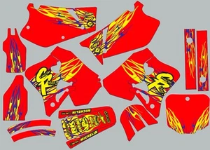 Graphic Kit for 1995-1996 Honda CR250 CR 250 Decals Crazy Rider - Picture 1 of 1