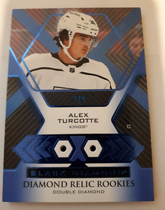 2021-22 Black Diamond ALEX TURCOTTE Double Diamond Relic Rookies 7/9