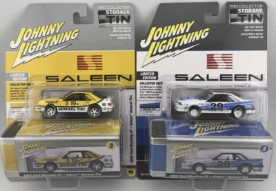 Johnny Lightning Pro Collector Tin '88 Ford Mustang GT Saleen A & B General Tire - Image 1 of 2