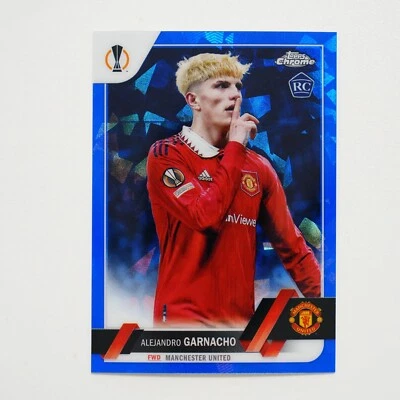 2022-23 Topps Chrome Sapphire UEFA Alejandro Garnacho Image Variation RC #50 - Image 1 of 2