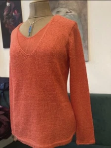 Jersey de mujer Gerry Weber color coral talla 40 suéter de manga larga nuevo - Imagen 1 de 12