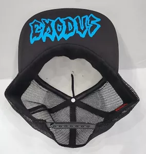 5Panel Black Death Thrash Metal Colors Blue Exodo Twins Trucker Adjust - Picture 1 of 2