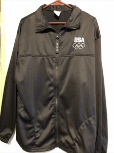 USA Olympia Polyester sportliche wärmere Jacke XL neu, wurde aber gewaschen Look - Bild 1 von 8