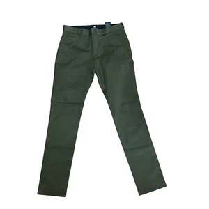 H&M Mens Dress Pants Size 30 x 30 Skinny Fit Olive Green - Picture 1 of 4