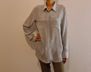 IRIS von ARNIM Couture Bluse Blouse Seidenbluse Gr. 40 TRAUM Grau