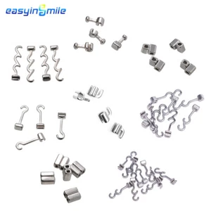10X Dental Orthodontic Crimpable Hook sliding right/left/long/left for bracket - Picture 1 of 22