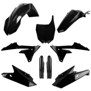 Kit de plástico Yamaha YZF 250 2014 - 2018 YZF 450 14 - 2017 con protectores de horquilla NEGRO - Imagen 1 de 1