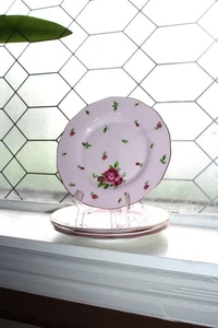 4 Royal Albert New Country Roses Pink Salad Plates 3 Sets Available - Picture 1 of 4