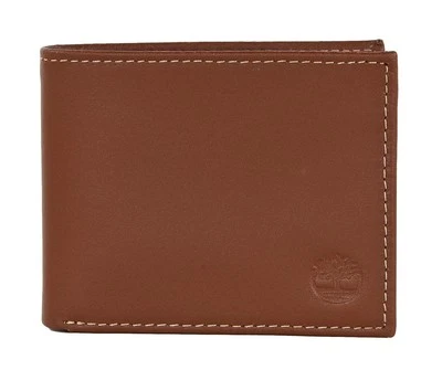 Timberland Men's Premium Leather Passcase Wallet with Attached Flip Pocket - Tan - Image 1 of 4