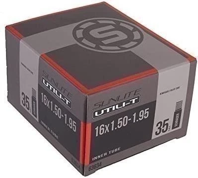 Sunlite Schrader Valve Tube 16 X 1.50 - 1.95 Bike Bicycle Black 6311 B8