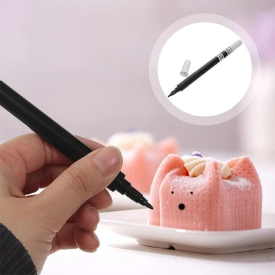  2 Stück Kuchen-Farbmarker, essbare Farbstifte mit Doppelspitze, - Bild 1 von 4