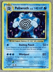 Pokémon XY Evolutions Poliwrath Holo 2016 25/108 casi nuevo+ limpio - Imagen 1 de 2