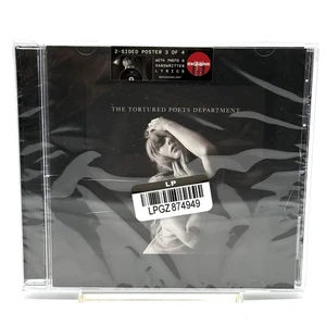 Taylor Swift CD The Tortured Poets Department Poster 3 of 4 Sealed Cracked Case - Imagen 1 de 2