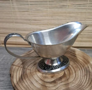 Vintage Oneida 18/8 Custom Stainless Steel Gravy Boat Tableware Kitchen - Picture 1 of 11