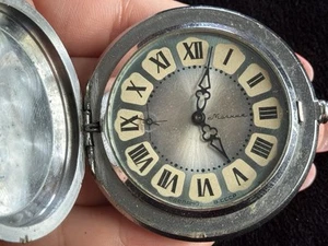 vintage USSR pocket watch Molnija ornament Soviet - Picture 1 of 7
