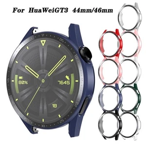 Pc Frame Tempered Glass Case Compatible For Watch Gt3 42Mm/46Mm Sma VA - Photo 1 sur 8
