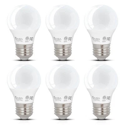 [Paquete de 6] LED A15 ETL Listado 5W 120V 40W Bombillas Equivalentes E26 5000K Luz de Día Foto 1 de 4