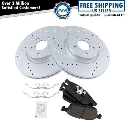 前刹车片和转子套件适用于 2013 - 2017 福特 Escape 2014 - 2018 Transit Connect — 第 1/4 张图片