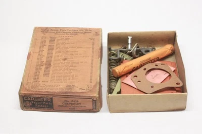Kit de restauração de carburador Chevrolet Carter W-1 420S novo na caixa 1939 1940 1013B - Imagem 1 de 4