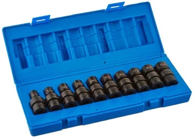 (1610UM 3/8" Drive 10-Piece 12-Point Standard Length Metric Universal Socket Set - Image 1 of 2