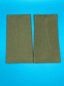 Diapositivas de rango en blanco - Par - Verde oliva OG - Vestido de cuartel oficial del ejército - Imagen 1 de 2