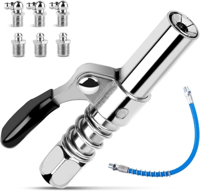 G Grasso Pistola Accoppiatore, Con Tubo Flessibile Da 30Cm Kit Boccaglio per Ing - Immagine 1 di 4