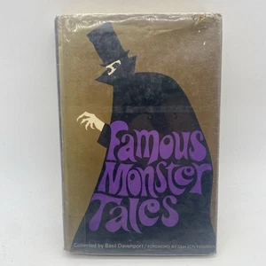 Famous Monster Tales By Basil Davenport 1967 Rare Vintage Hardcover - Picture 1 of 4