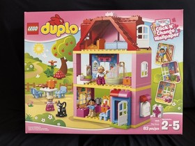NEW Sealed LEGO Duplo Play House 10505 Shower Wallpaper Mom Dad Cat Girl Home