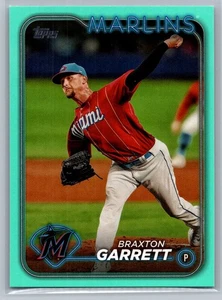 2024 Topps Series 1 #323 Braxton Garrett - Aqua - Picture 1 of 2