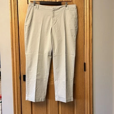 Pantalones chinos Avenue Boyfriend caqui para mujer 16 algodón Plus A6 nuevos con etiquetas Foto 1 de 4