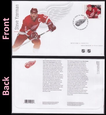 Canada 1st Day Issue — 2016, NHL Great Canadian Forwards / Steve Yzerman #2945 - Image 1 of 3