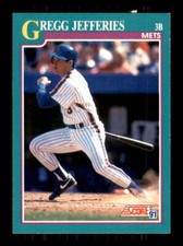 1991 Baseball Score Gregg Jefferies New York Mets #660