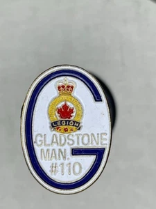 The Canadian Legion Gladstone man #110 Hat Lapel Pin - Picture 1 of 2