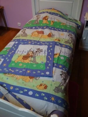  housse de couette et taie oreiller  Disney  la belle et le clochard no CTI - Photo 1/4