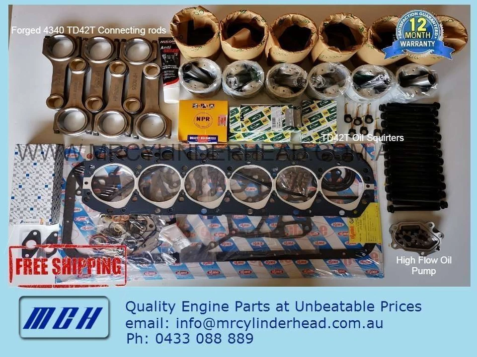 TD42 to TD42T upgrade engine rebuild kit for Nissan Patrol GU GQ Ford Maverick - image 1 of 1