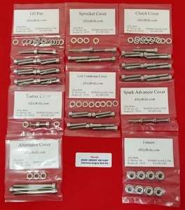 HONDA 1981-1983 DOHC CB900F CB1100F POLISHED STAINLESS ENGINE BOLT SCREW KIT SET - Picture 1 of 1