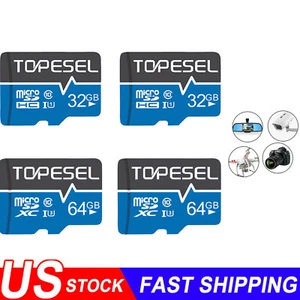 Paquete de 2 paquetes de 5 tarjetas micro SD TF 32 GB 64 GB tarjeta de memoria flash SDHC para cámaras teléfono - Imagen 1 de 26
