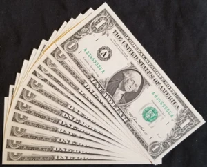 SERIES 1985 $1 FRN COMPLETE 12-NOTE FEDERAL RESERVE DISTRICT SET - Picture 1 of 2
