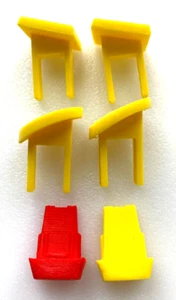 Set of 6 Yellow/Red Safety Switch Keys for Craftsman Delta Ryobi Wen & others - Picture 1 of 1