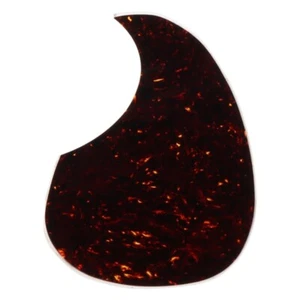 Acoustic Guitar Pickguard Scratch Plate Black Tortoise Scratchplate SelfAdhesive - Picture 1 of 8