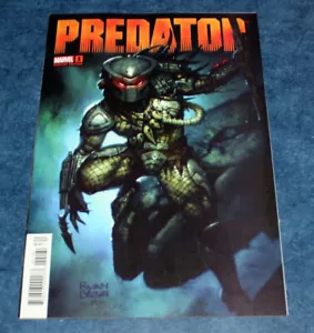 PREDATOR #1 1:25 RYAN MARRÓN variante 1a impresión MARVEL 2022 CASI NUEVO - Imagen 1 de 1