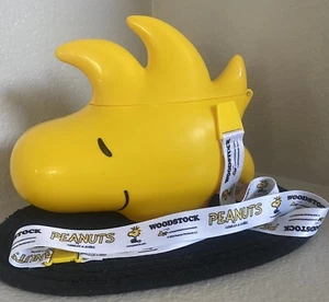 PEANUTS WOODSTOCK SNOOPYYellow Popcorn Bucket w/Lanyard .. Never used - Picture 1 of 8