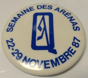 Vintage 2" Promo Button Pinback SEMAINE DES ARENAS Ancien Macaron 22-29 Nov.1987 - Bild 1 von 7