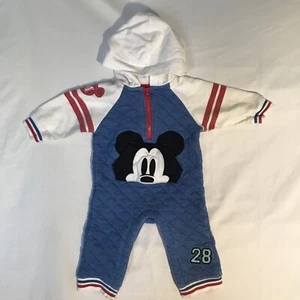 Disney Baby Mickey Mouse One Piece/Size 6-9 Months/Hooded # - Picture 1 of 12