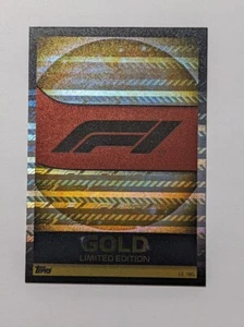 2022 Topps F1 Turbo Attax Limited Edition Gold F1 Logo #LE18G - Picture 1 of 2