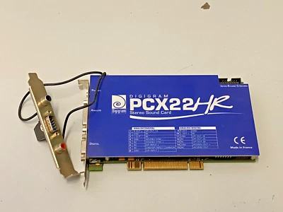 DIGIGRAM PCX22 HR Scheda audio originale Broadcast Audio Cards usata - Image 1 of 3