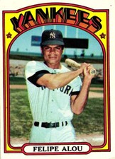 1972 Topps Felipe Alou, Card #263, New York Yankees